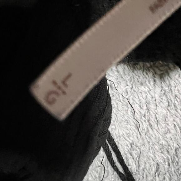 Free People Shirt Womens Large Tunic Thermal Black - Picture 4 of 8